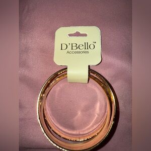 D'Bello Gold and Pink Bangles